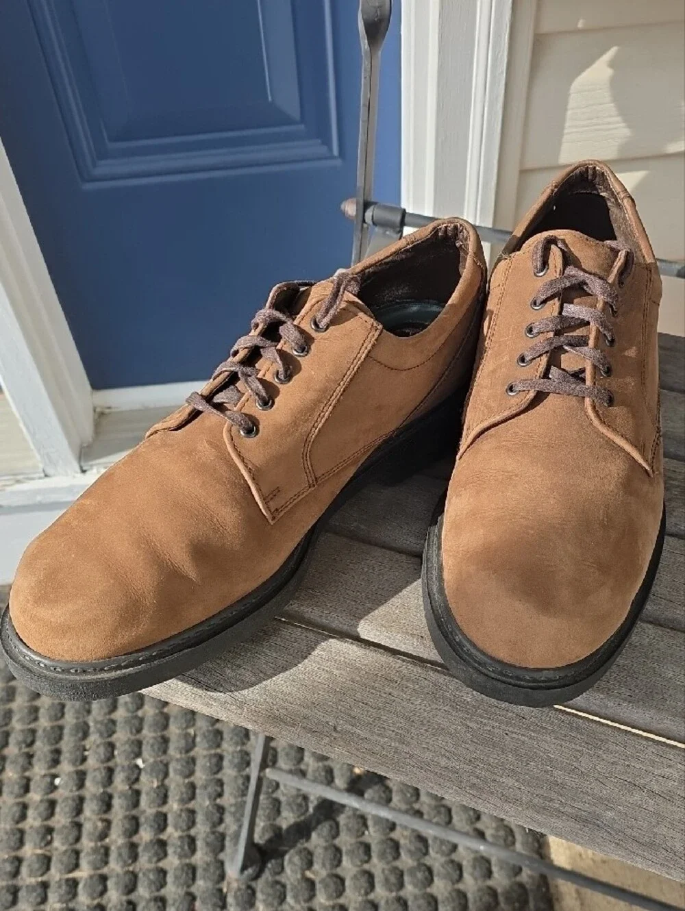 Dexter Men’s Tan Brown Lace-Up Oxfords - Size 10
